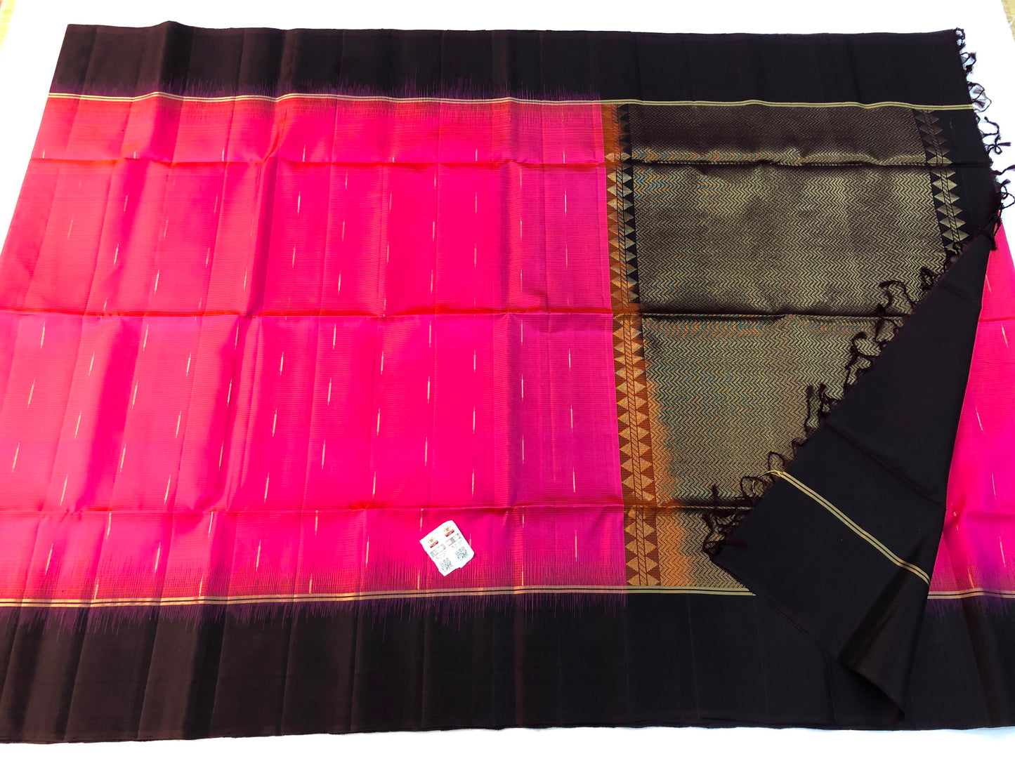 Pattu Soft Silk Indian Saree Pure Silk Sari Dark Pink SS38