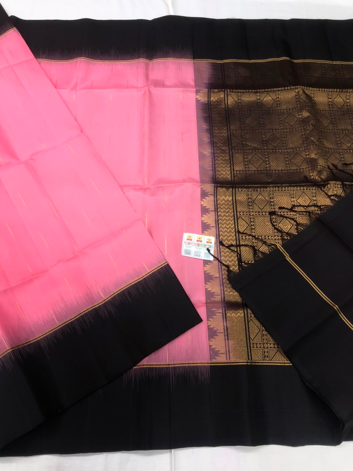 Pattu Soft Silk Indian Saree Pure Silk Sari pink SS57