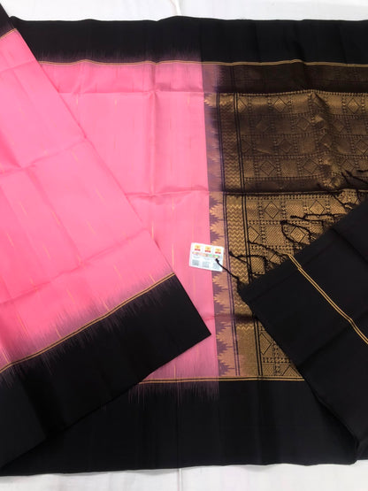 Pattu Soft Silk Indian Saree Pure Silk Sari pink SS57