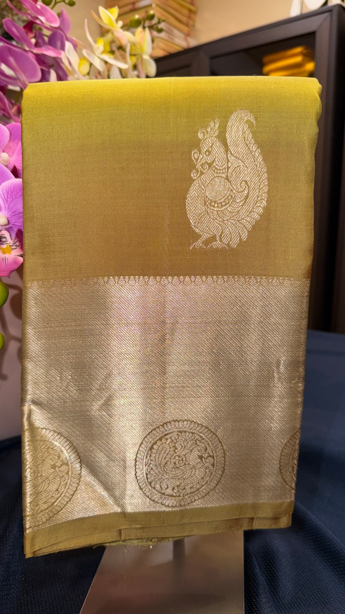 Kanchipuram Pure Silk Saree Kanjivaram Sari| SPK100