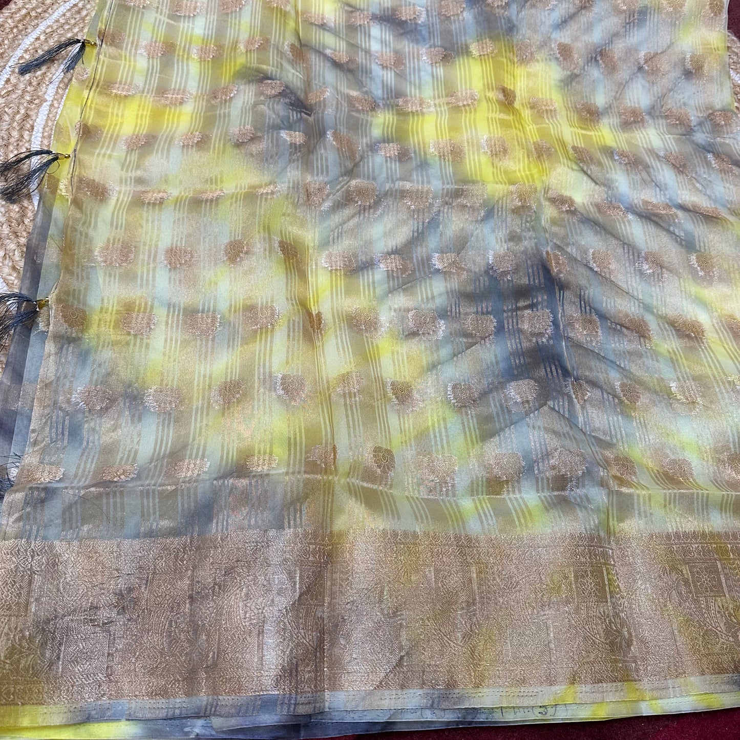 Sari Indian Fancy Casual wear Organza Banarasi Saree SAR6