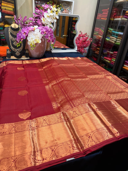 Kanchipuram Pure Silk Saree Kanjivaram Sari| SPK080