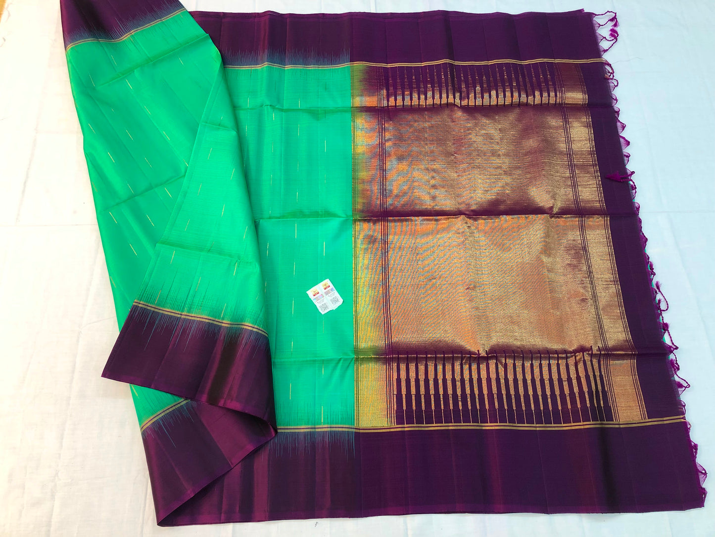 Pattu Soft Silk Indian Saree Pure Silk Sari Dark Green SS39