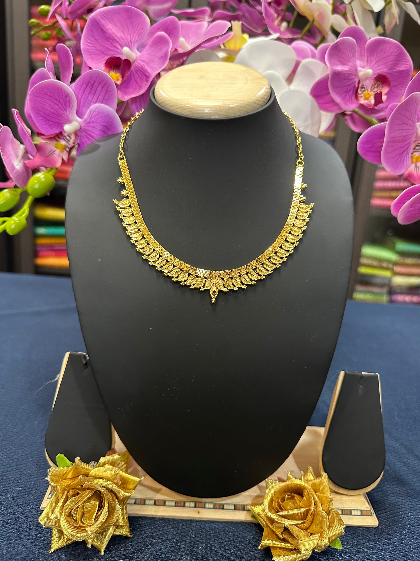 Forming Gold Indian Necklace Kids Jewellery N50