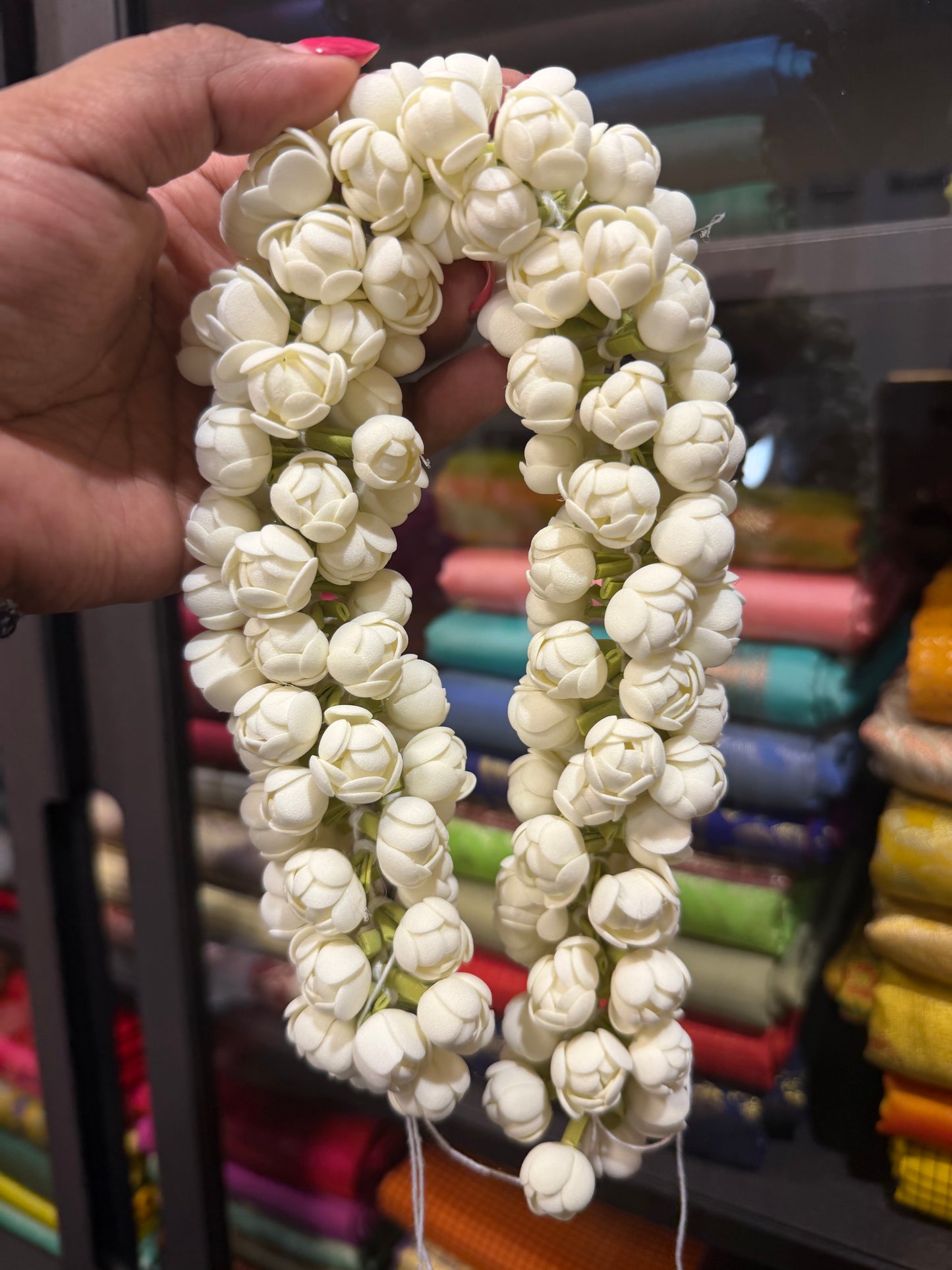 Mallipoo Natural Looking Handmade Jasmine Flower Gajra G3