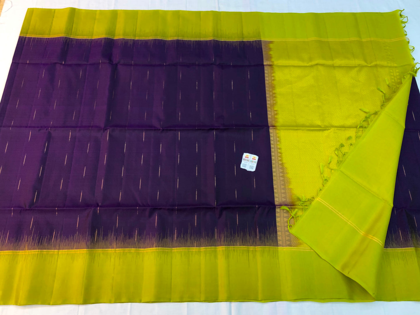 Kanchipuram Pattu Soft Silk Indian Saree Pure Silk Sari Purple | SS29
