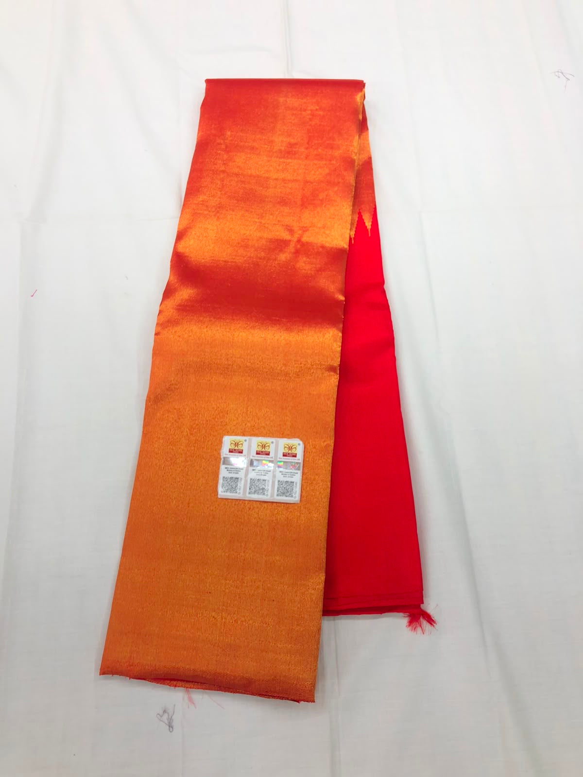 Raising Border Kanchipuram Pure Silk Saree Red Indian Kanjivaram Sari| SPK327