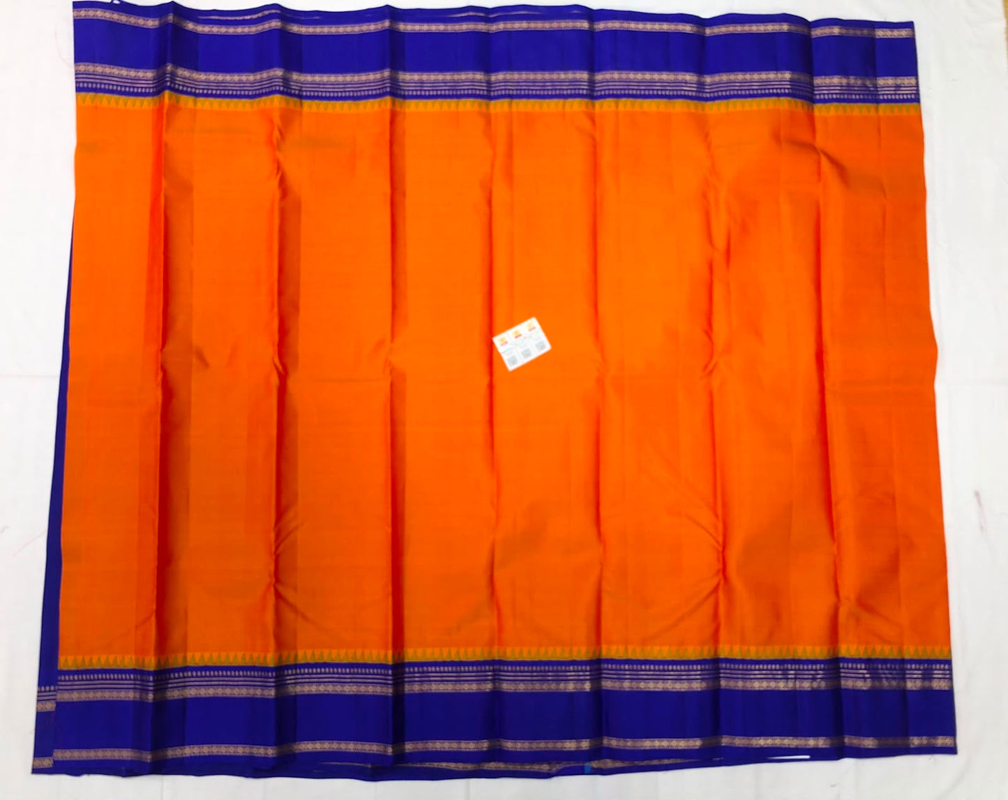 Kanchipuram Pure Silk Saree Bridal Indian Kanjivaram Sari SPK306