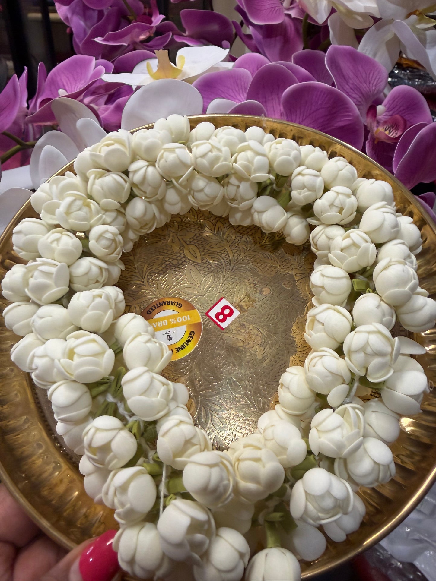 Mallipoo Natural Looking Handmade Jasmine Flower Gajra G3