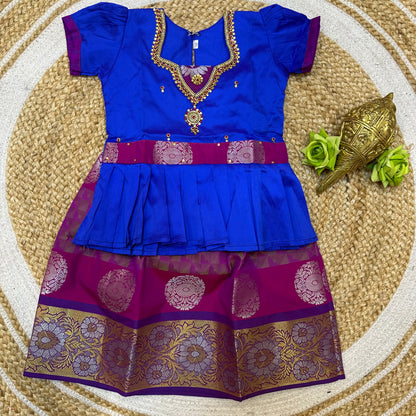 Indian Lehenga Pattu Pavadai Sattai Skirt Top G21