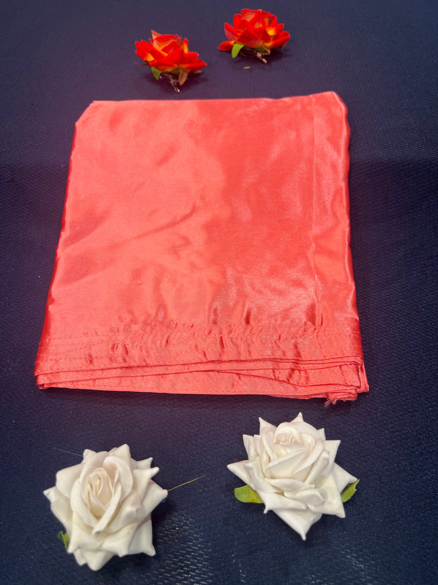 Free size Sari Petticoat Satin Underskirt Saree Skirt Watermelon P5