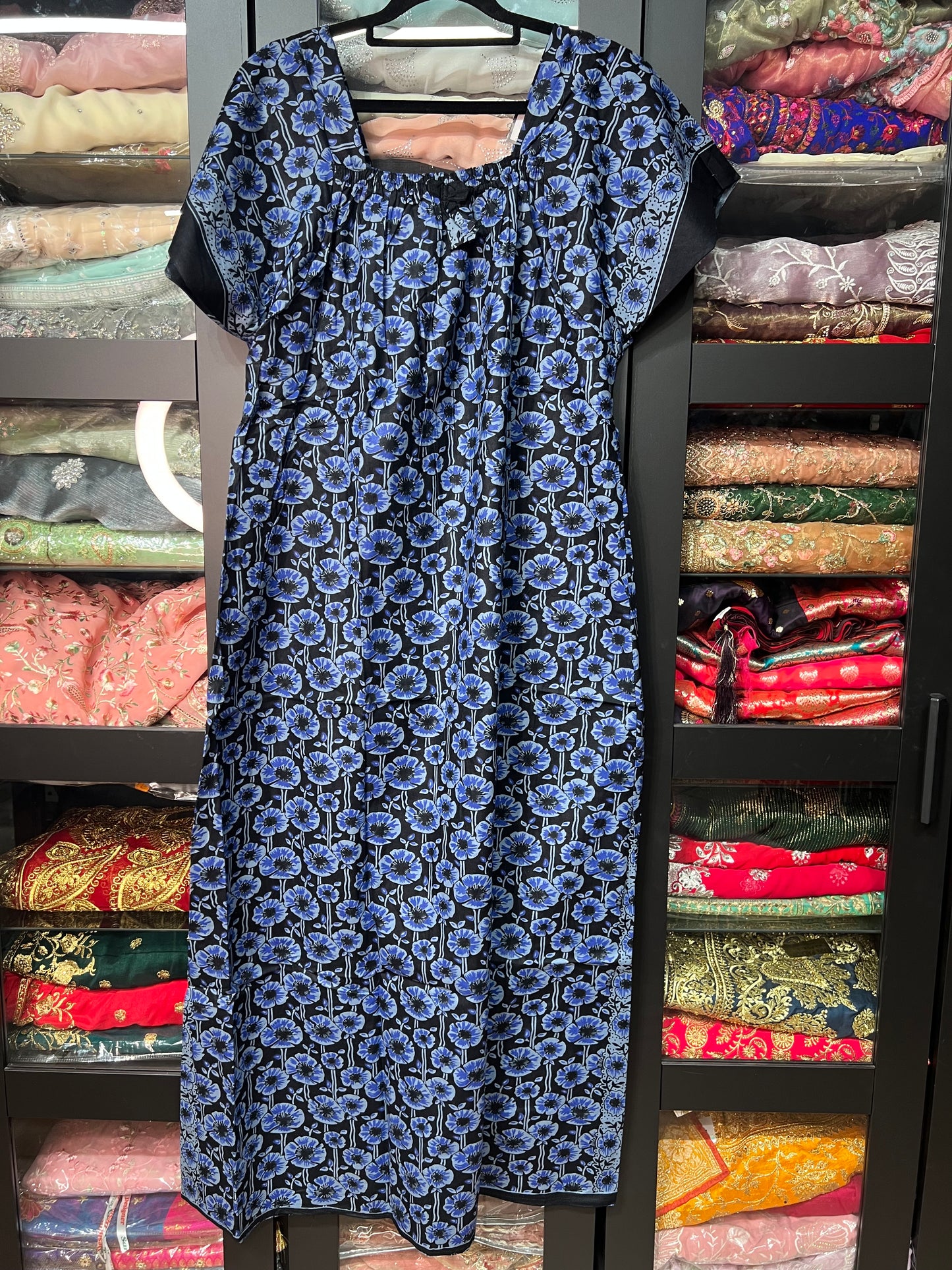 Free size Indian Cotton Nighty Nightgown NI27