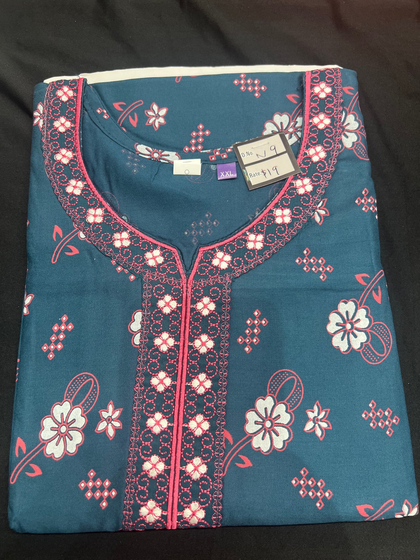 Free size Indian Cotton Nighty Nightgown NI9