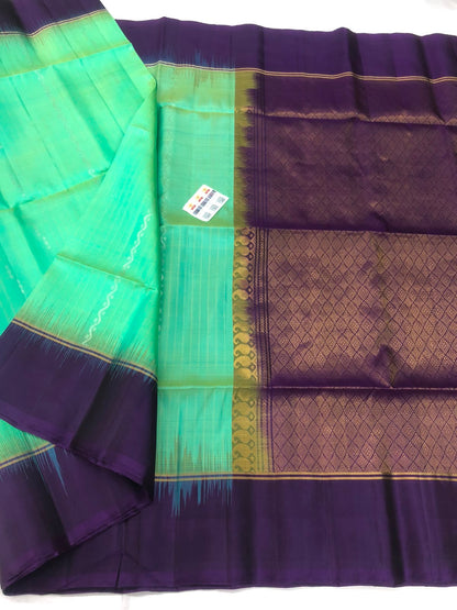 Pattu Soft Silk Indian Saree Pure Silk Sari Dark Green SS42