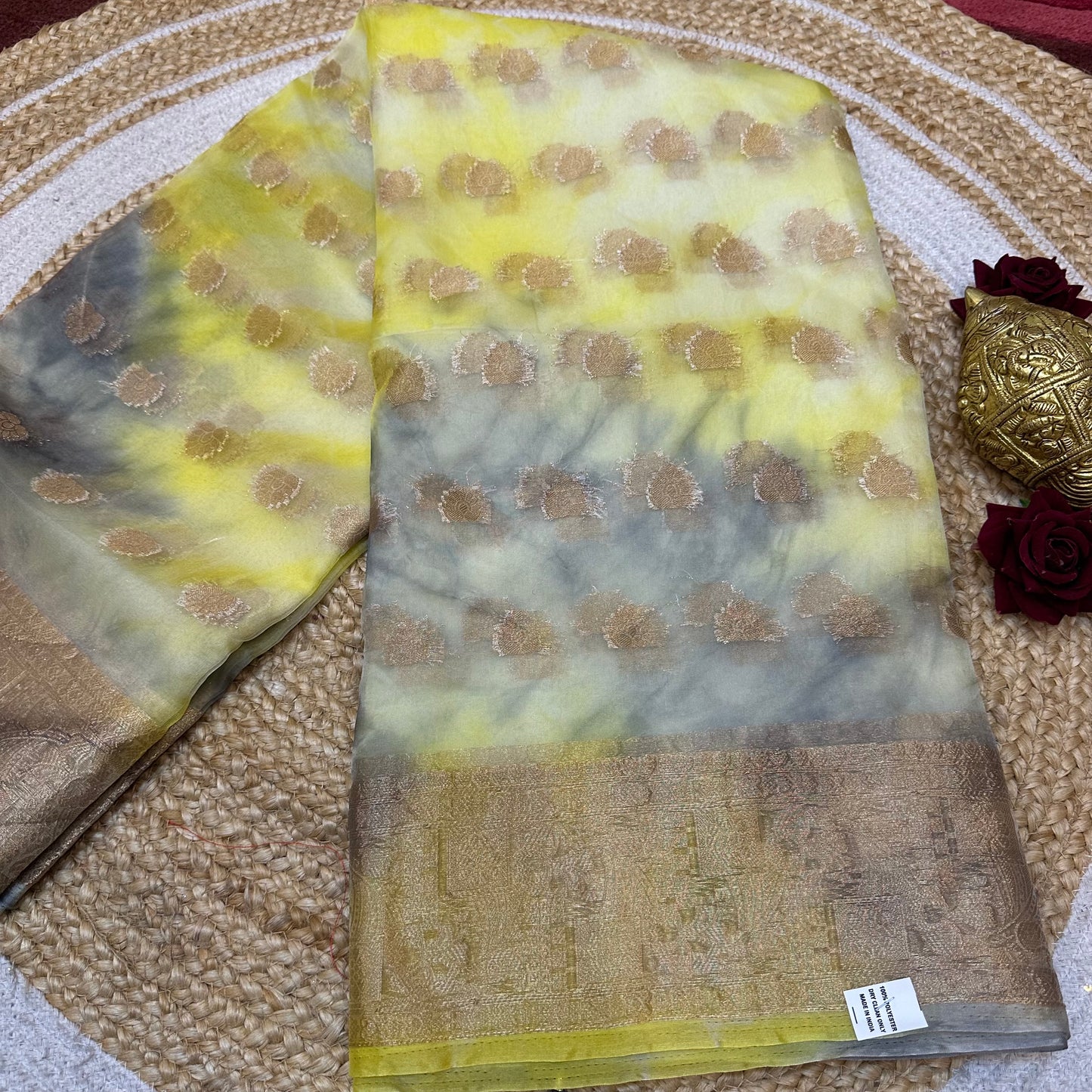 Sari Indian Fancy Casual wear Organza Banarasi Saree SAR6