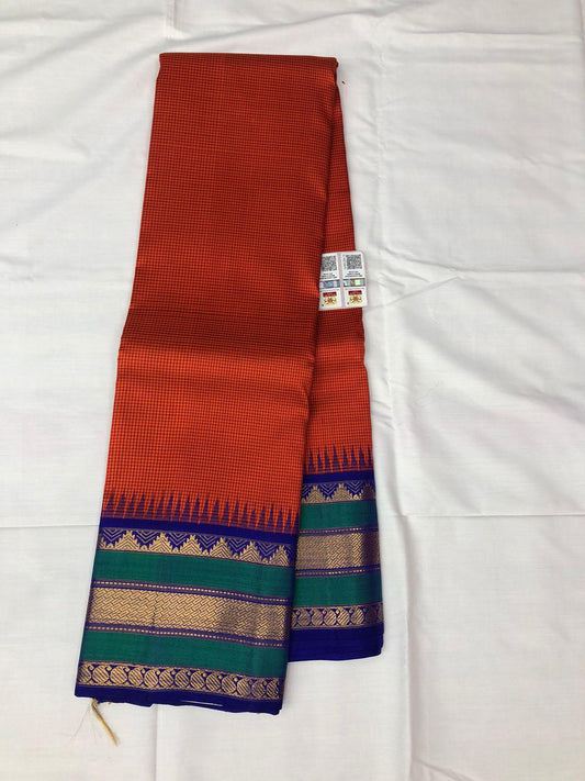Kanchipuram Pure Silk Sari Handloom Kanjivaram Saree | SPK001