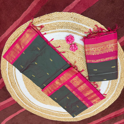 Kalyani Silk Cotton Sari South Indian Saree S140