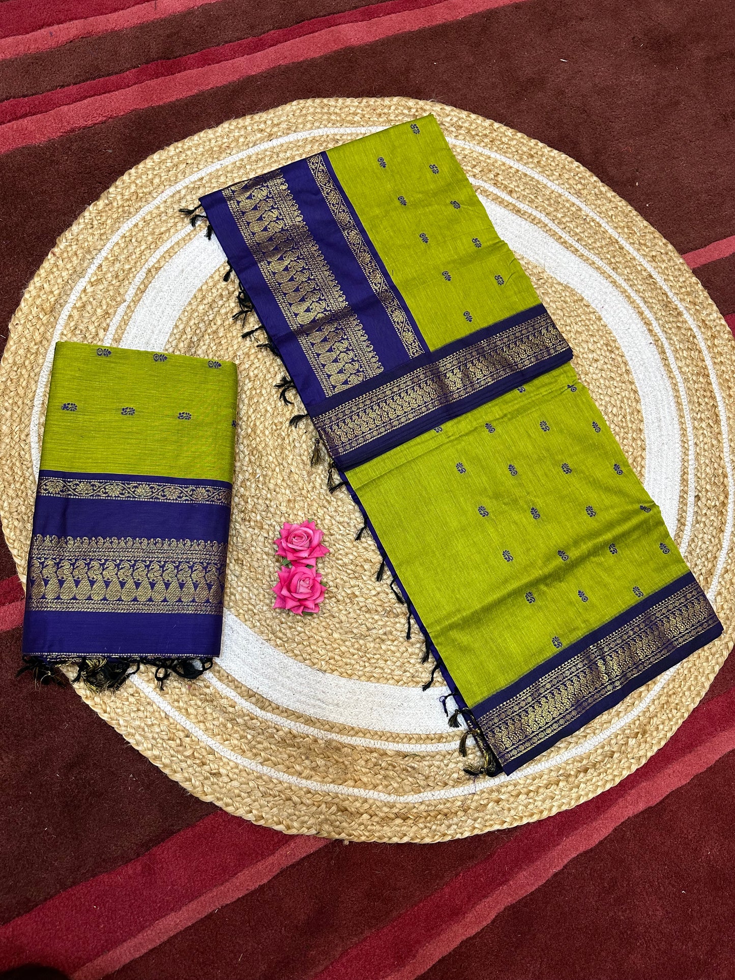 Kalyani Silk Cotton Traditional Sari South Indian Saree S140