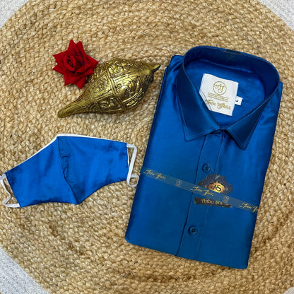 Bollywood Indian men’s Blue Shirt V18