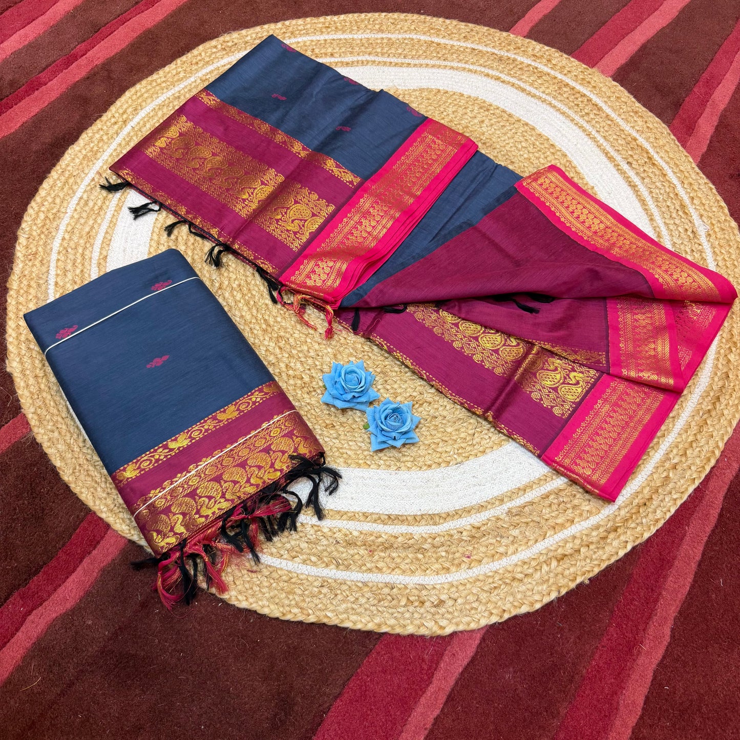 Kalyani Silk Cotton Sari South Indian Saree S140