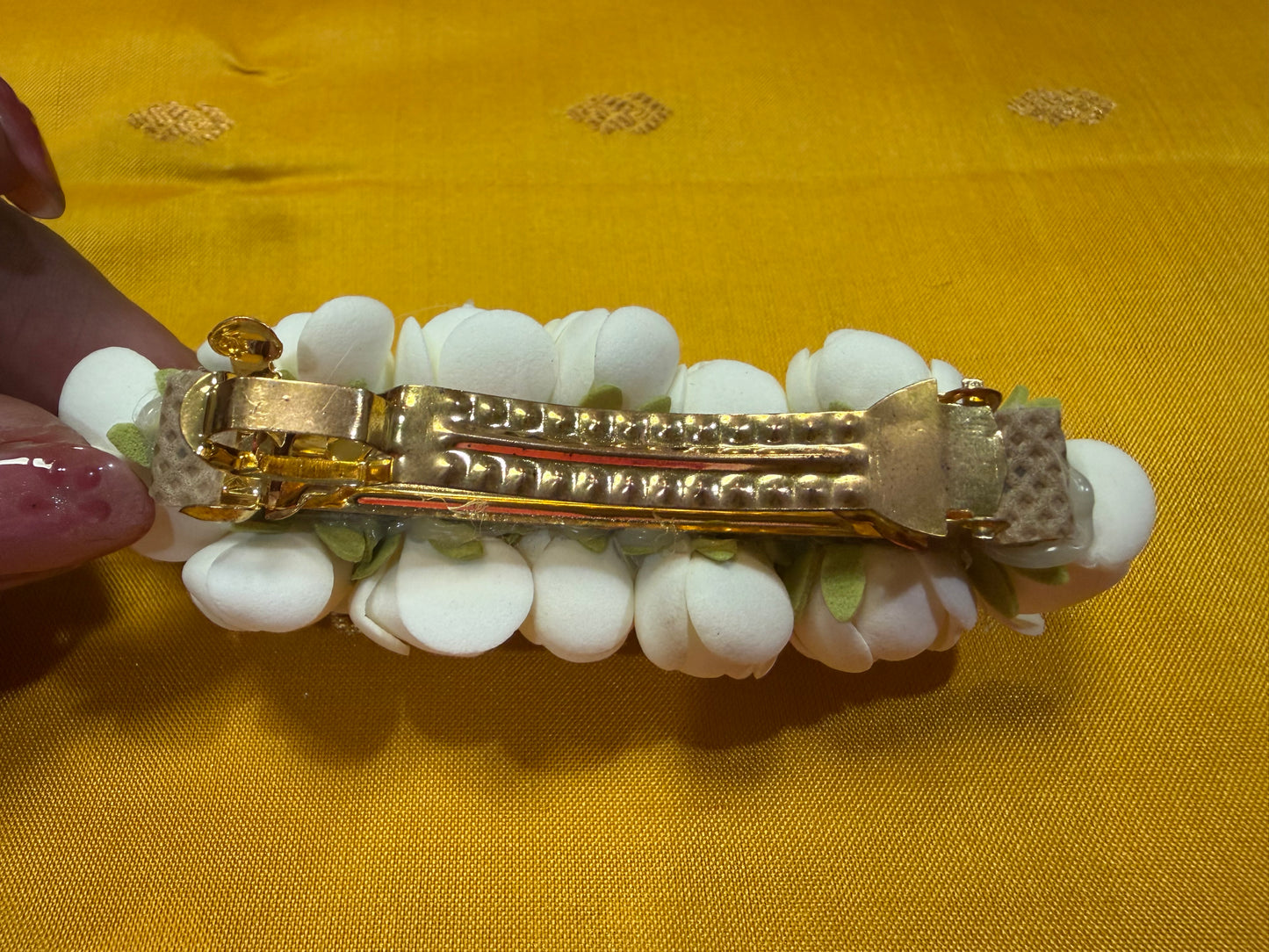 Natural Looking Handmade Jasmine Flower Clip Gajra G18