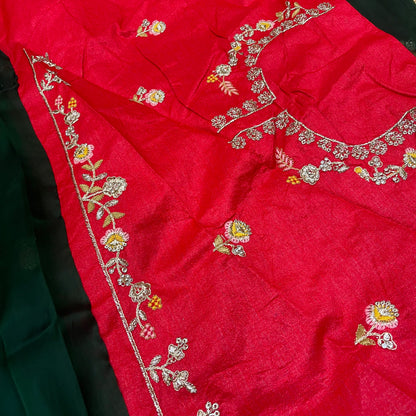 Sari Indian Fancy Party wear Teal Saree SAR12