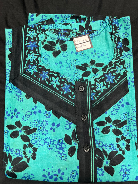 Free size Indian Cotton Nighty Nightgown NI28