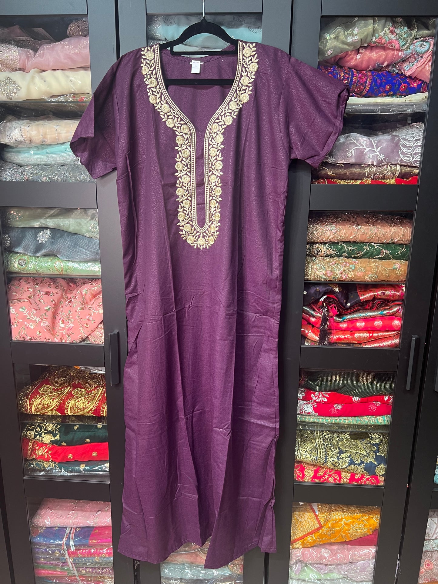 Free size Indian Cotton Nighty Nightgown NI12
