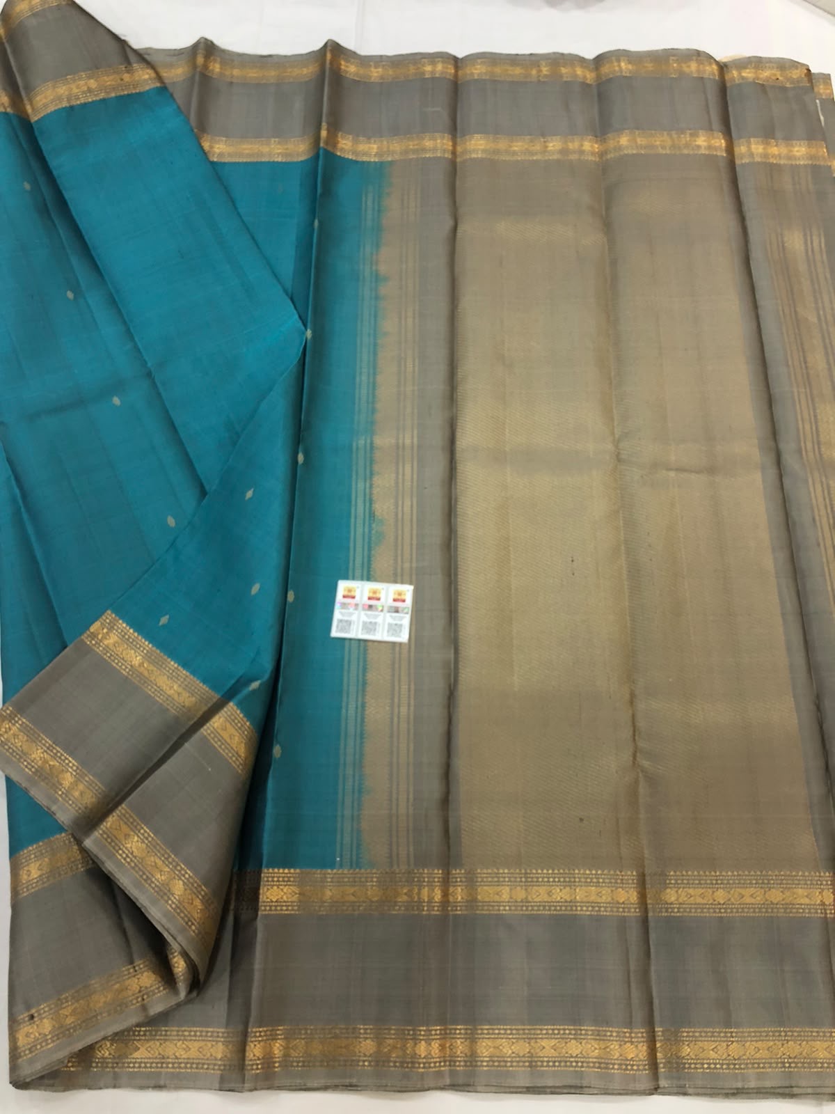 Vintage Kanchipuram Pure Silk Saree Bridal Indian Kanjivaram Sari SPK333