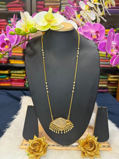 Impon Indian Necklace Multi Conch Sanku Pathakkam Haram N35