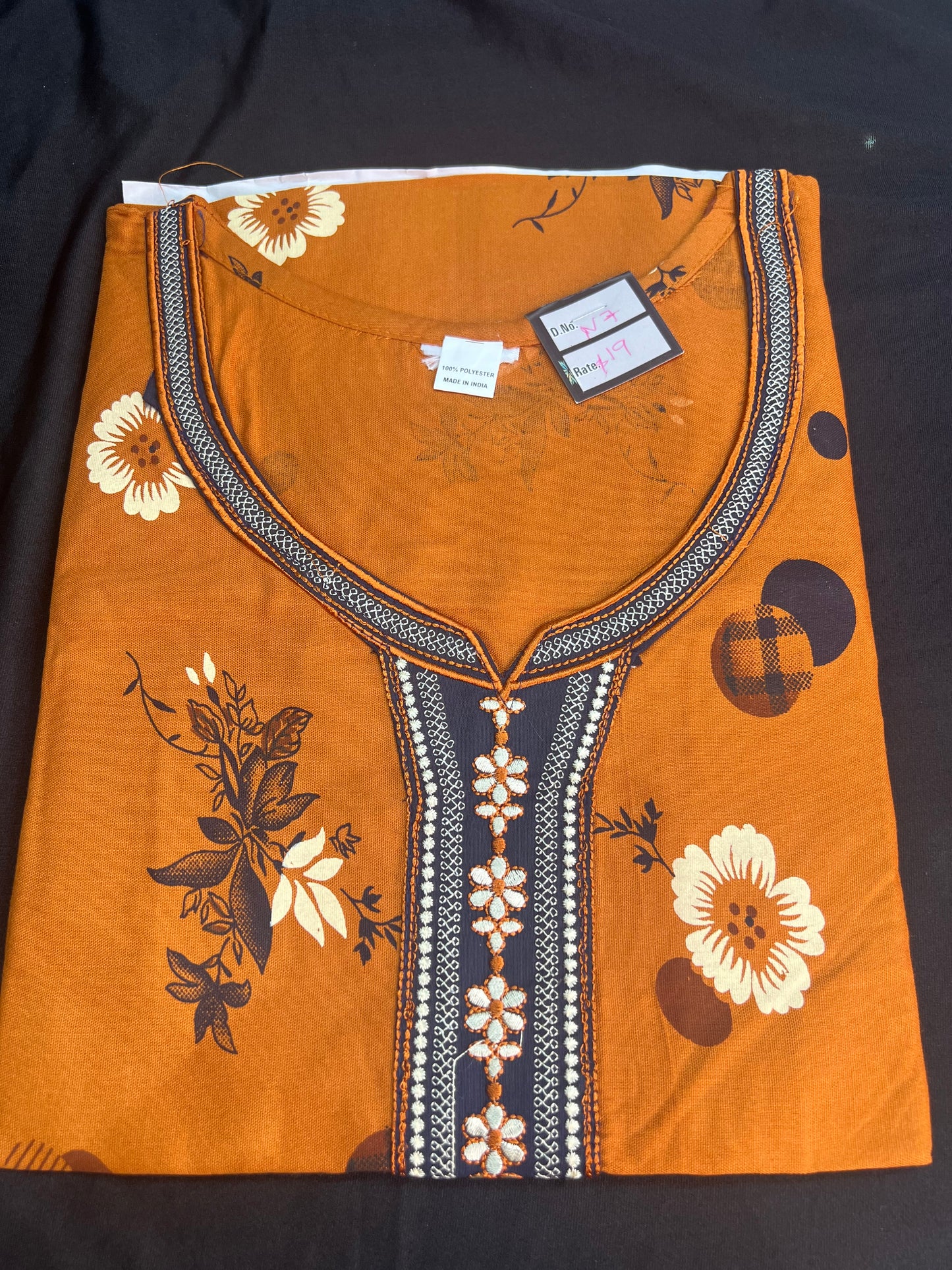 Free size Indian Cotton Nighty Nightgown NI7