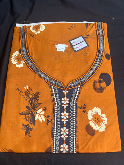 Free size Indian Cotton Nighty Nightgown NI7