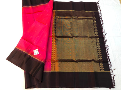 Pattu Soft Silk Indian Saree Pure Silk Sari Dark Pink SS38