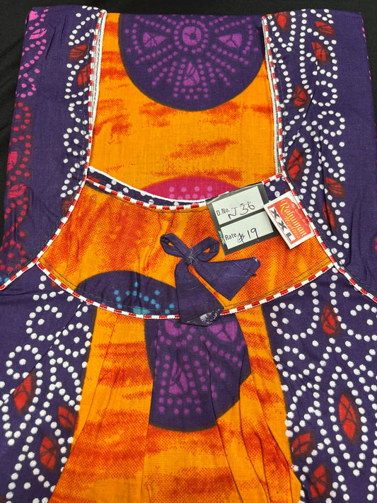 XXL size Indian Cotton Nighty Nightgown NI36