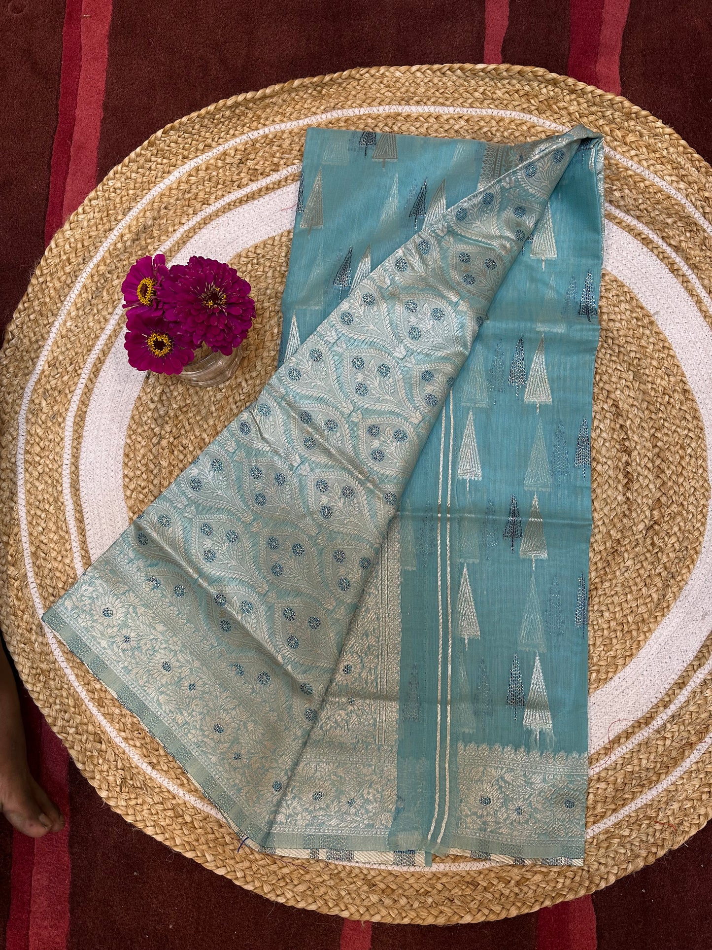 Blue Sari Indian Saree S32