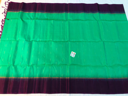 Pattu Soft Silk Indian Saree Pure Silk Sari Dark Green SS39