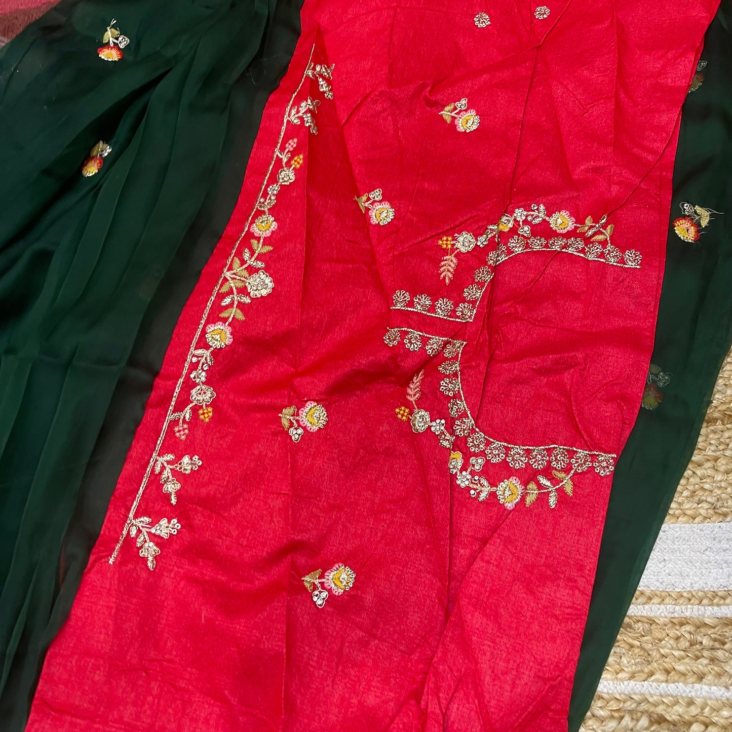Sari Indian Fancy Party wear Teal Saree SAR12