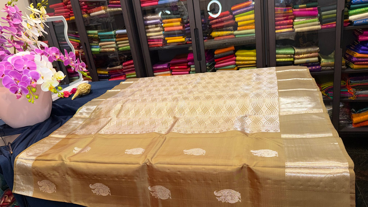 Kanchipuram Pure Silk Saree Kanjivaram Sari| SPK100