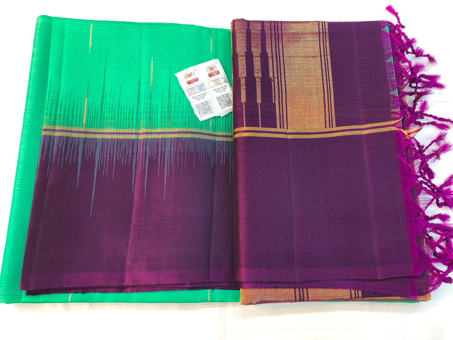 Pattu Soft Silk Indian Saree Pure Silk Sari Dark Green SS39