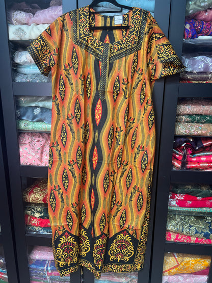 Free size Indian Cotton Nighty Nightgown NI21