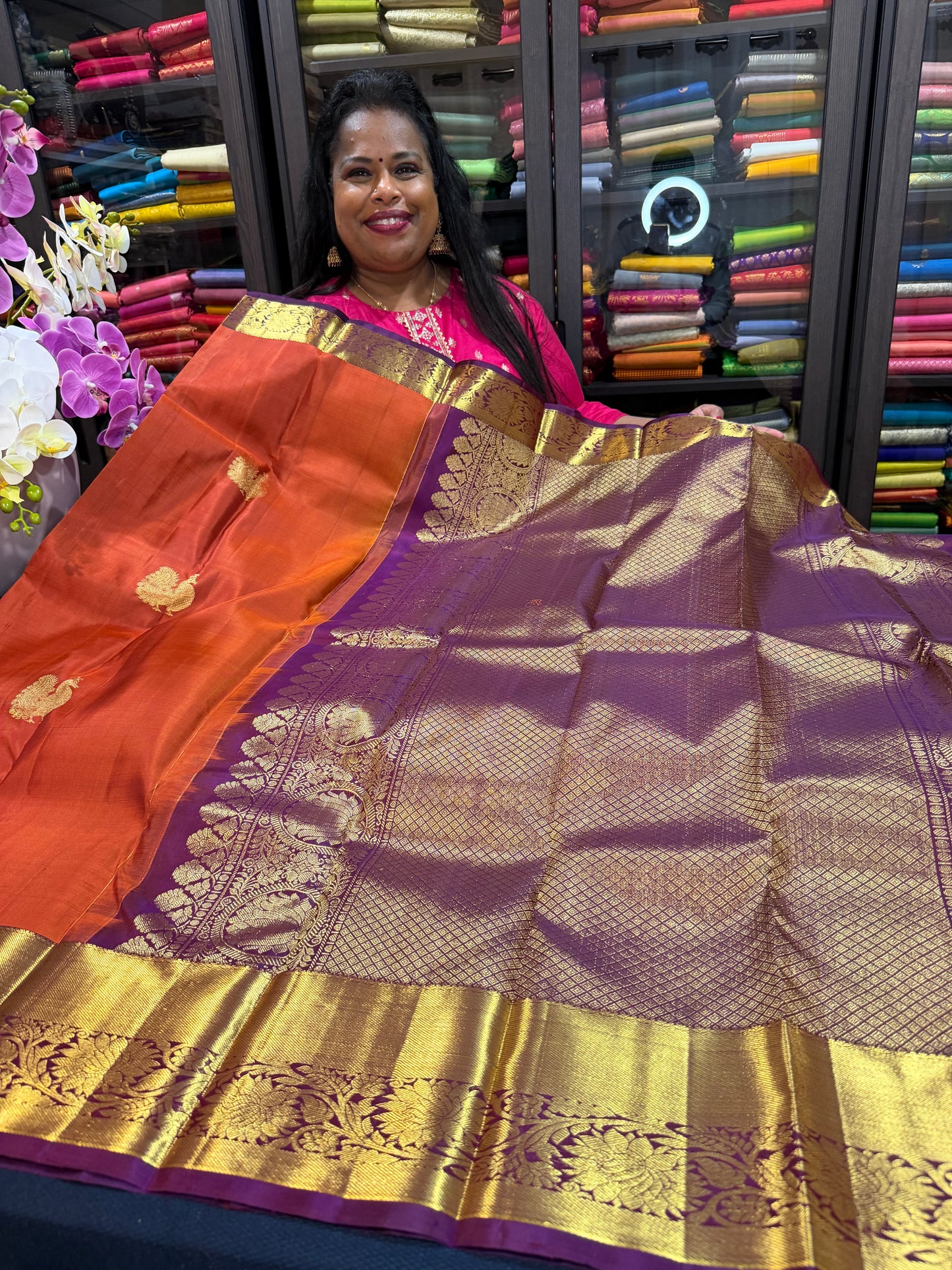 Bridal Kanchipuram Pure Silk Saree Kanjivaram Sari SPK462