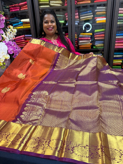 Bridal Kanchipuram Pure Silk Saree Kanjivaram Sari SPK462