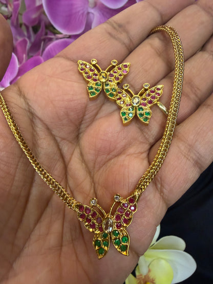 Premium Quality Indian Necklace & Earrings set Jewellery Set N100