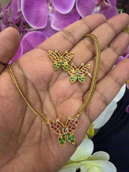 Premium Quality Indian Necklace & Earrings set Jewellery Set N100