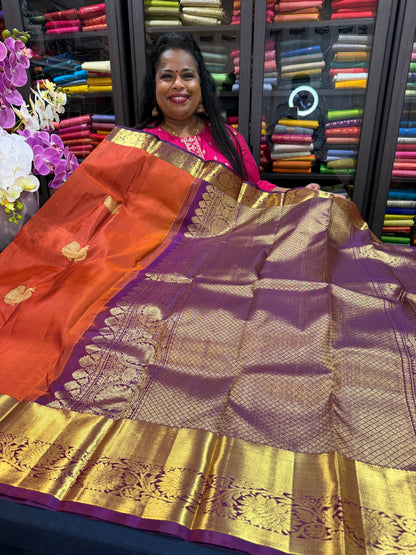 Bridal Kanchipuram Pure Silk Saree Kanjivaram Sari SPK462