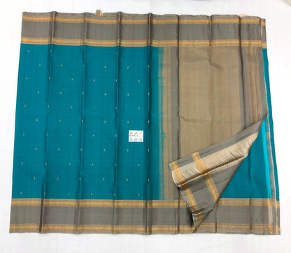 Vintage Kanchipuram Pure Silk Saree Bridal Indian Kanjivaram Sari SPK333