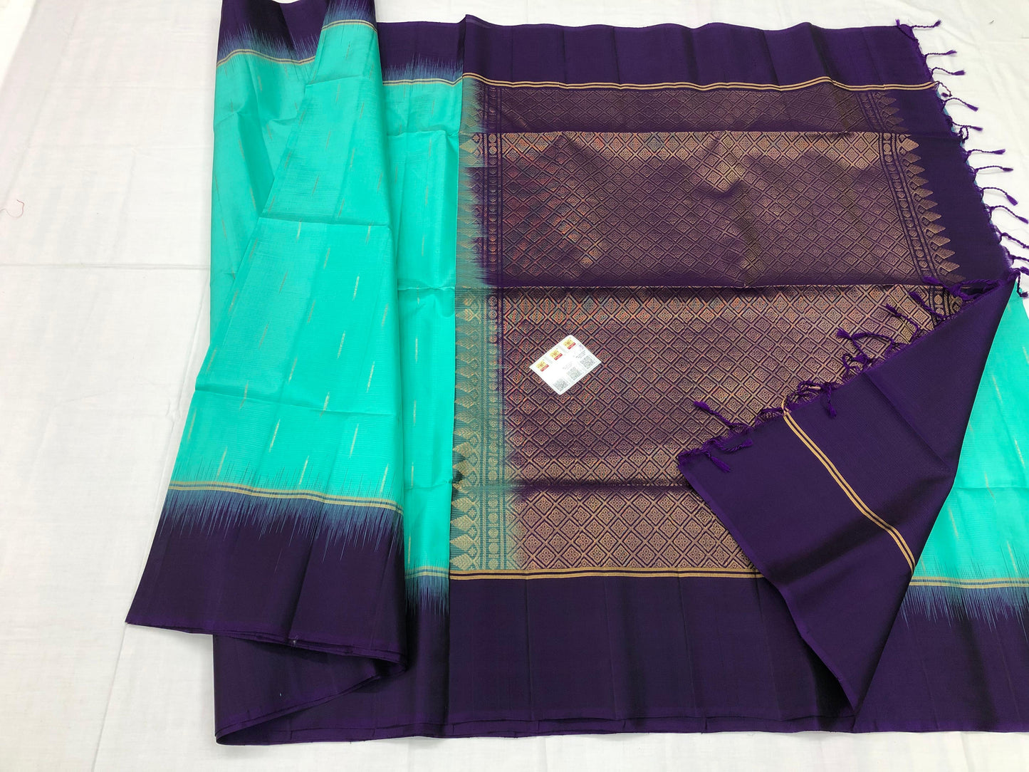 Kanchipuram Pattu Soft Silk Saree Pure Silk Bridal Sari Blue | SS7