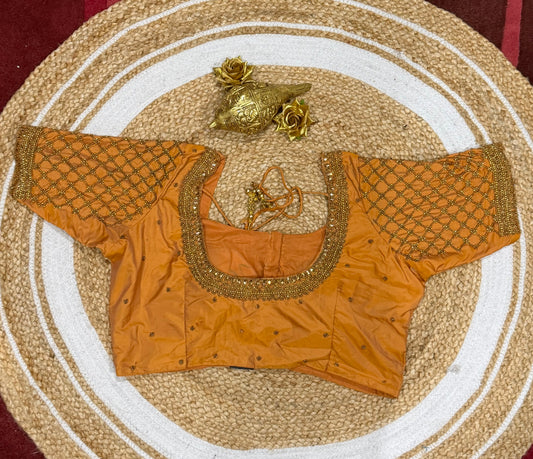 42” XL Size 12 size Aari Worked Sari Blouse Indian Saree Top B166