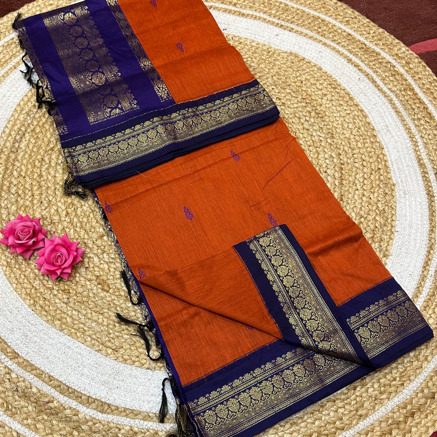 Kalyani Silk Cotton Traditional Sari South Indian Saree S140