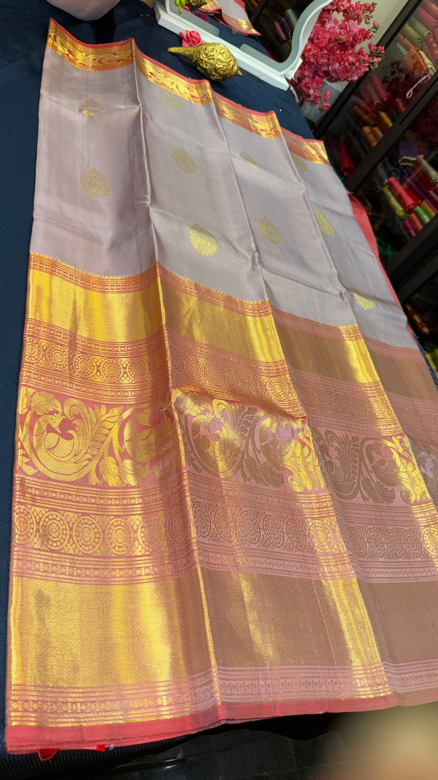 Kanchipuram Pure Silk Saree Kanjivaram Sari| SPK096
